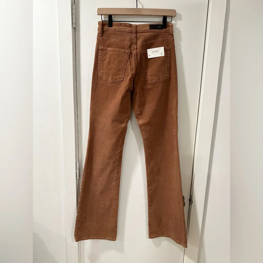 AG Alexxis High Rise Vintage Boot corduroy jeans tall long inseam pants Brown 27 - Picture 5 of 10
